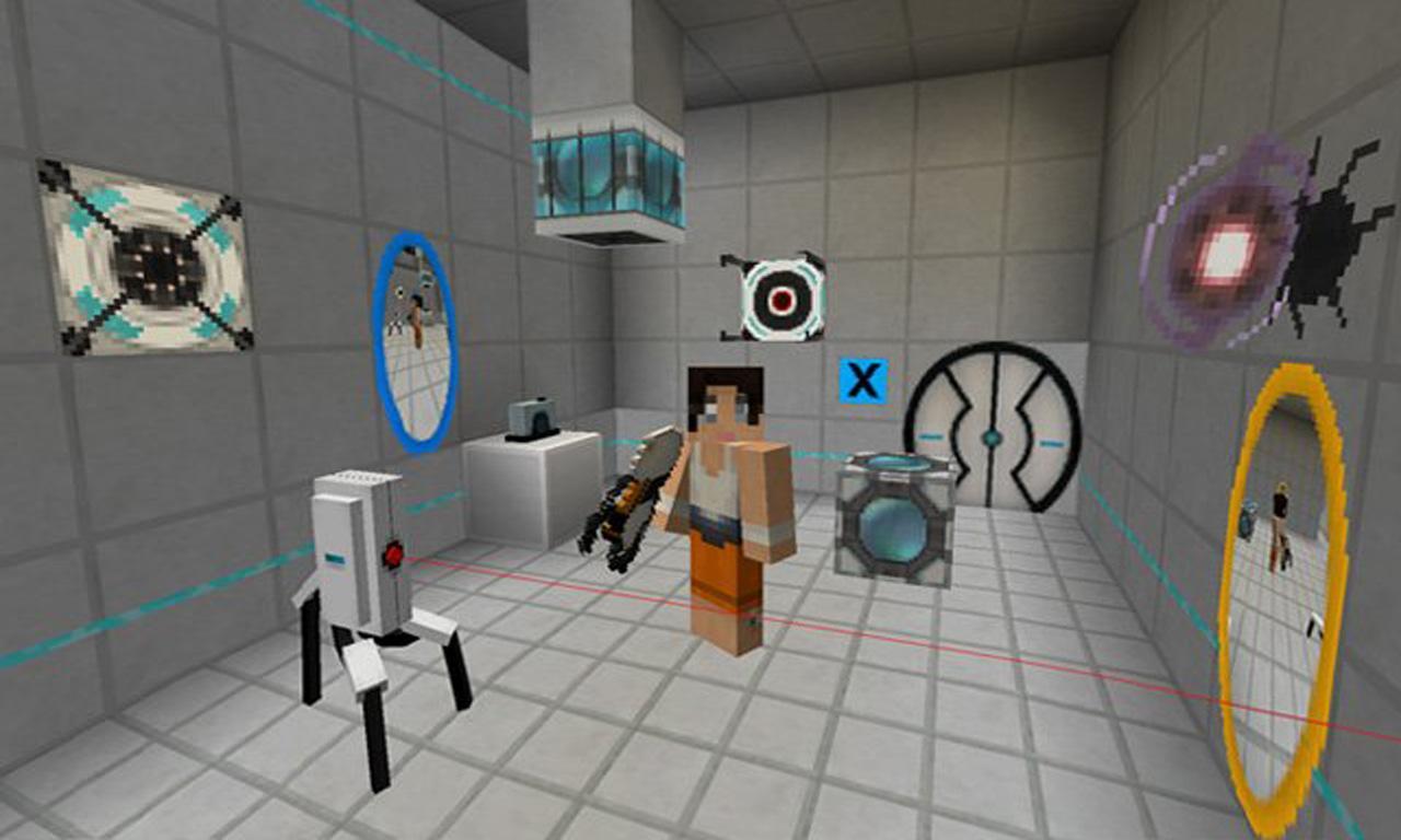 Portal 2 mod для minecraft pe фото 50