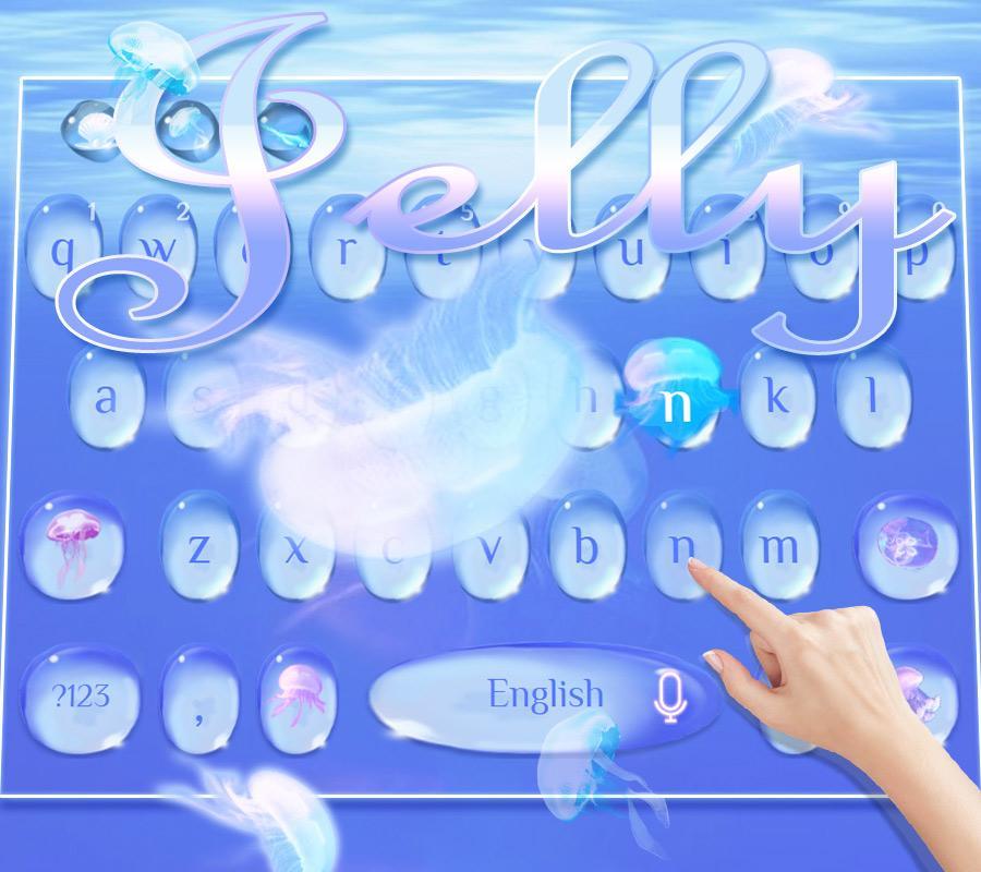 Jelly air x. Вода по клавишам. Jelly вода. Медуза обои на клавиатуру. Картинки клавиши на воде.