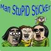 Man Stupid Sticker