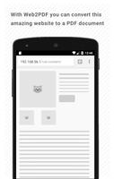 Webpage to PDF converter - Web2PDF maker. poster