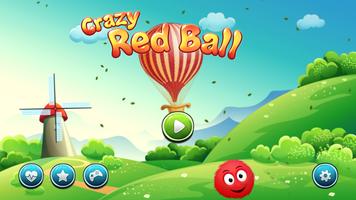 Crazy Red Ball Bouncing Affiche
