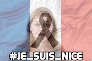 Poster Je Suis Nice - Drapeau France