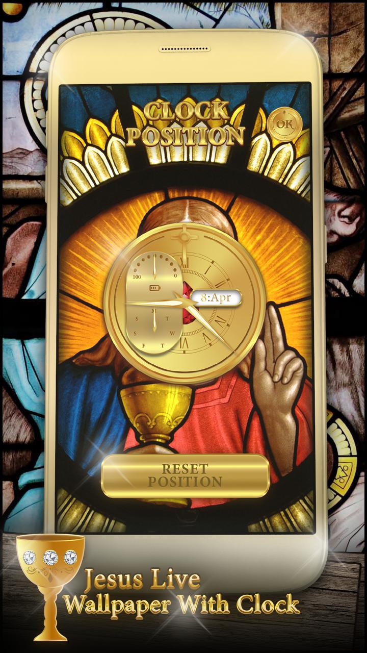 Христос часы. Живые обои Иисус с часами андроид. Jesus and Clock.