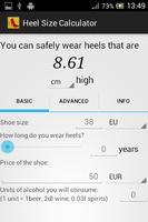 Heel Size Calculator Affiche