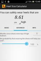 برنامه‌نما Heel Size Calculator عکس از صفحه