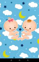 Children Twins Sharing plakat