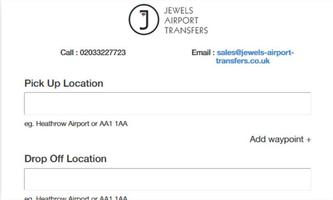 Jewels Airport Transfers capture d'écran 1