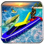 Water Jet Ski Race & Shark