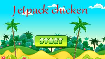 happy Jetpack Chicken Affiche