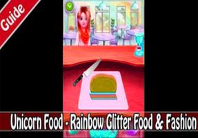 Unicorn Food - Rainbow Glitter Food (giude) 스크린샷 3