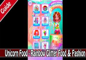 Unicorn Food - Rainbow Glitter Food (giude) 포스터