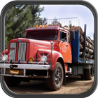 جبل الخشب البضائع سائق الشاحنة أيقونة