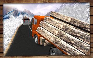 Mountain Wood Cargo Trucker 3D : Truck Games 2018 syot layar 3