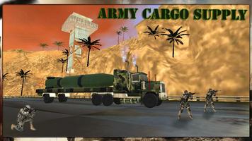 Desert Army Cargo Supply Truck:Military Cargo Duty capture d'écran 1