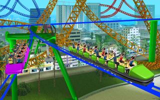 VR Roller Coaster Ride Simulator Theme Park syot layar 2