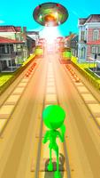 Scary Green Alien: Subway Running capture d'écran 3