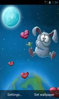 Live Wallpaper Rabbit Balloon ポスター