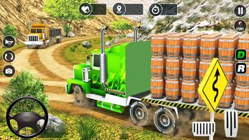 Real Truck Driver Cargo Legends Wood Transporter پوسٹر