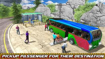 Offroad Uphill Coach Sim: Modern Bus Driving Game ảnh chụp màn hình 1