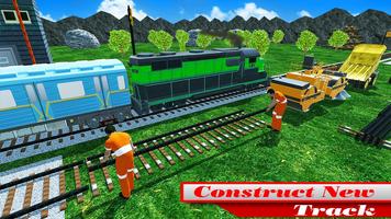 Real Simulation de Construction de Voie Ferroviair capture d'écran 1