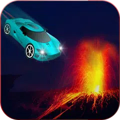 Jump Into Death Fire Volcano : Impossible Driving APK download