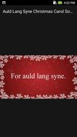 Poster Auld Lang Syne Christmas Carol Song Offline