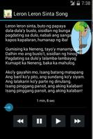 Philippines Leron Leron Sinta Affiche