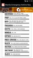 Philippines Manila Hotline Nos capture d'écran 1