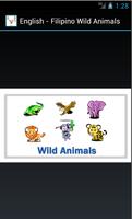 English Filipino Wild Animals โปสเตอร์