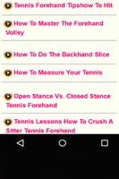 Tennis Techniques capture d'écran 1