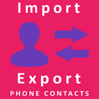 Export import contacts ícone