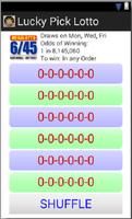 Lotto Lucky Pick تصوير الشاشة 2