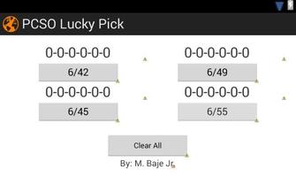 PCSO Lucky Pick Ekran Görüntüsü 1