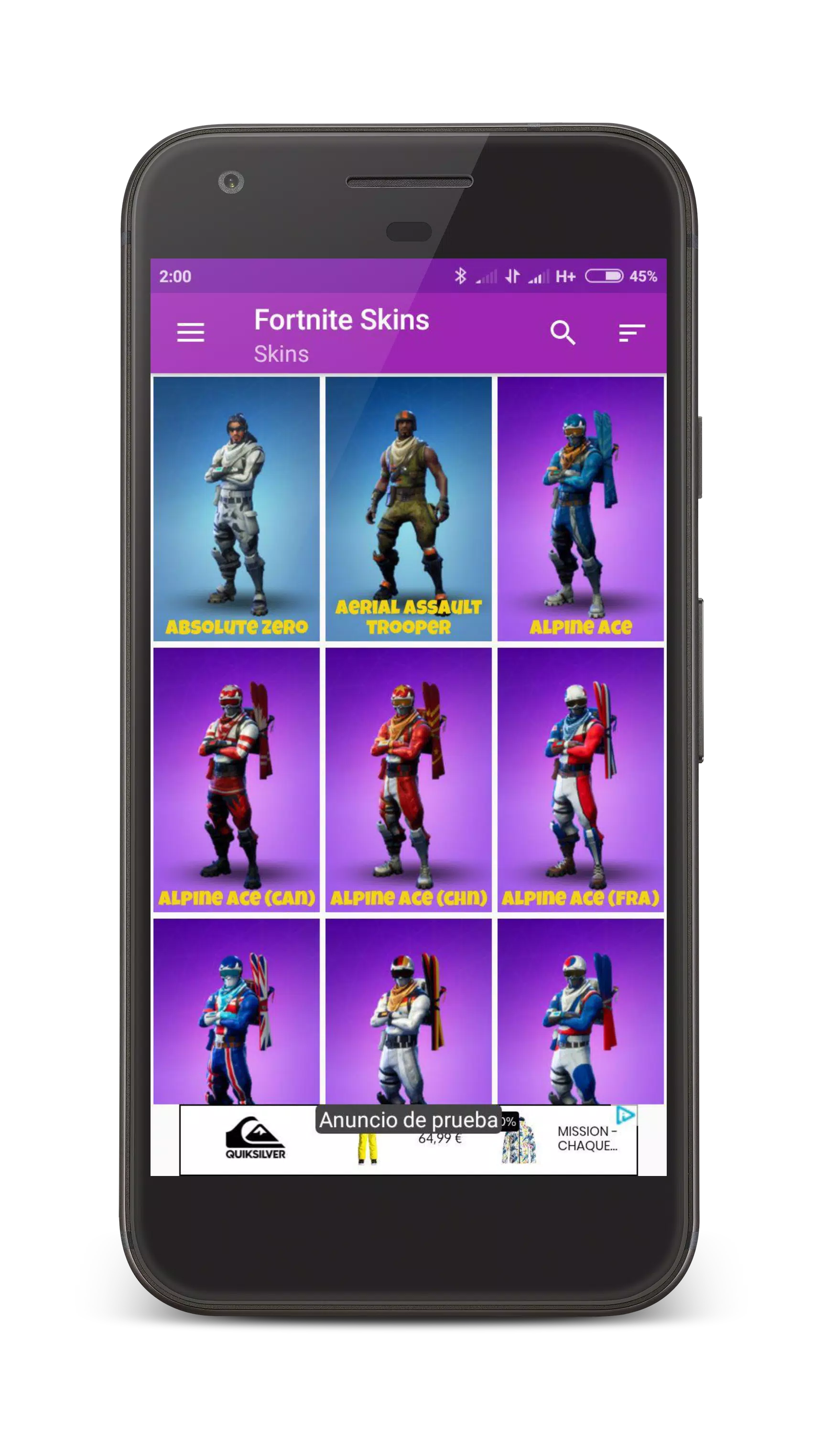 Descarga de APK de Skins y fondos de pantalla de Fortnite para Android Descarga de APK de Skins y fondos de pantalla de Fortnite para Android