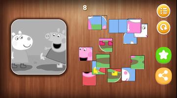 Peepa Pig Puzzles Rompecabezas постер