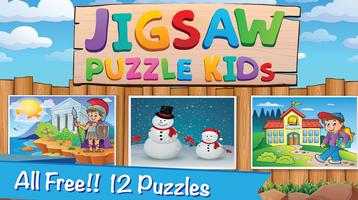 Jigty Jigsaw Puzzles Game Kids الملصق