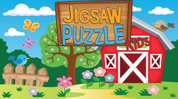 Animal Wild jigsaw puzzles kid Affiche