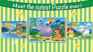 Animal Wild jigsaw puzzles kid syot layar 1