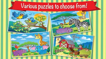 Animal Wild jigsaw puzzles kid syot layar 3