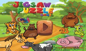 Farm Animals Puzzles for Kids Affiche
