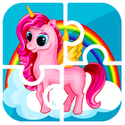 unicorn poony dash puzzle ไอคอน