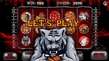 Wild Wolf Luna Casino Slots Poster