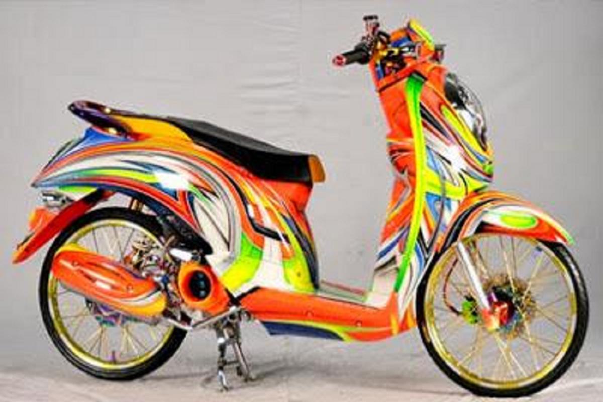Gambar Motor Scoopy Modif - Wikie Cloud Design Ideas