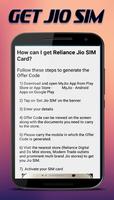 get jio sim card guide poster