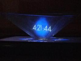 Hologram Clock Affiche