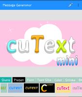Cutext mini : text on photo, cute messages تصوير الشاشة 1