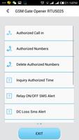 3G Gate Opener RTU5025 screenshot 2