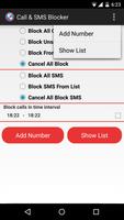 Call & SMS Blocker Affiche