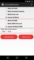 Call & SMS Blocker স্ক্রিনশট 1