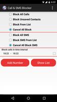 Call & SMS Blocker captura de pantalla 1